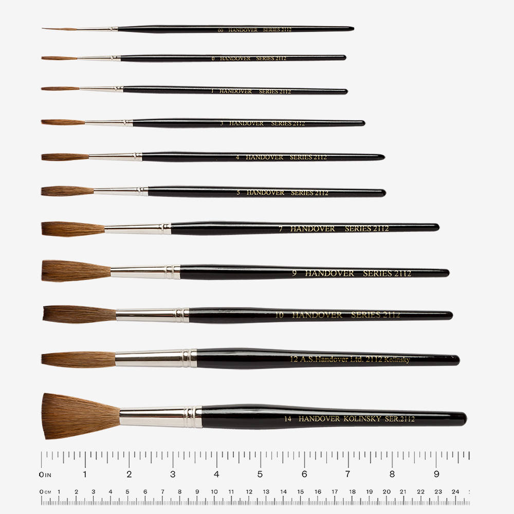 Handover : Sable Chisel Writer Brushes : 2112 Series
